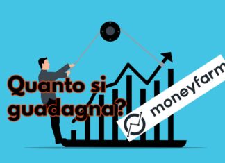 grafico rendimenti e logo Moneyfarm