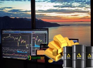 grafici di trading con oro e petrolio spesso presenti negli ETF materie prime