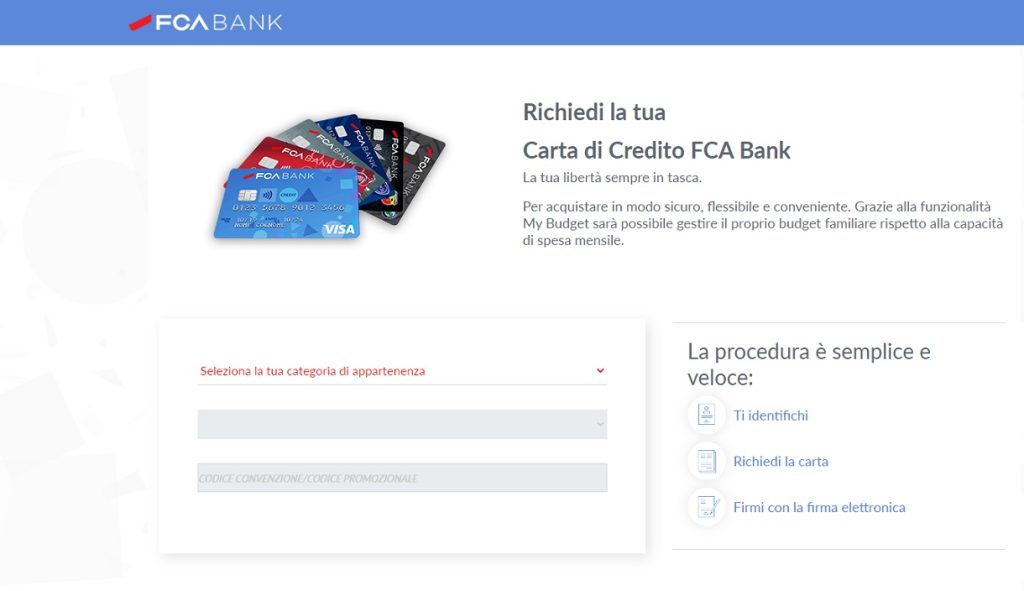 carta di credito fca bank