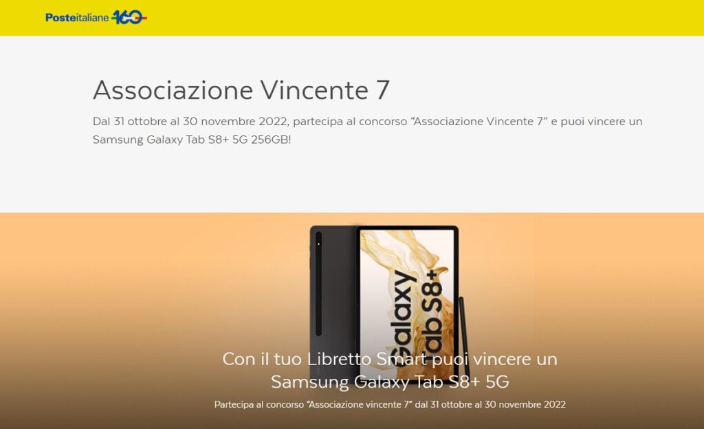 Poste Italiane libretto smart