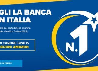 Conto Fineco canone gratis buono Amazon