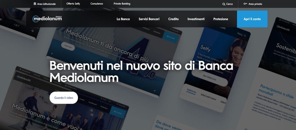 banca mediolanum nuovo sito