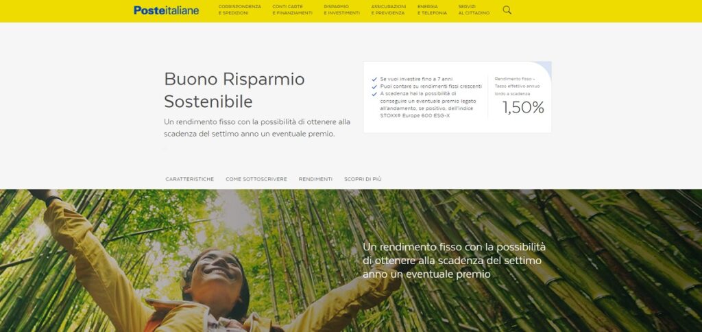 buono risparmio sostenibile 7 anni