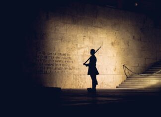 soldato di guardia in Grecia