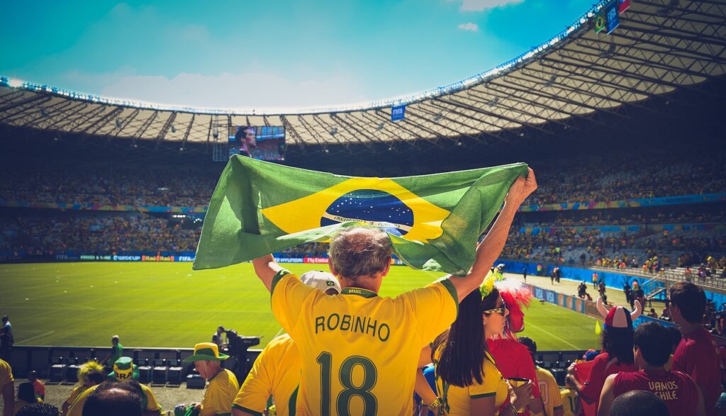 tifoso del Brasile