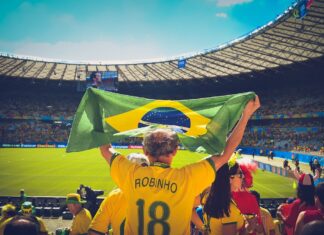 tifoso del Brasile