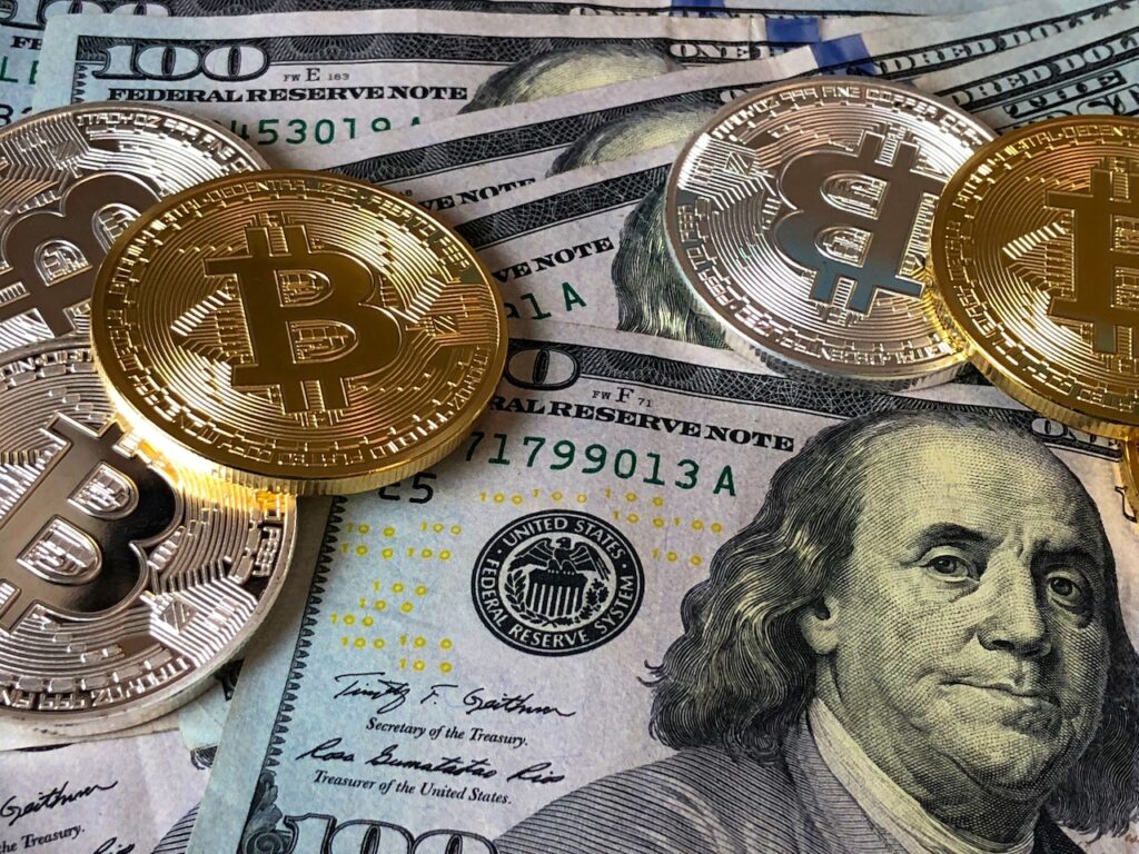Bitcoin e dollari Usa