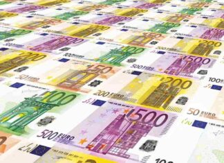 banconote euro alto taglio