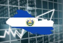 grafico trading e bandiera el salvador