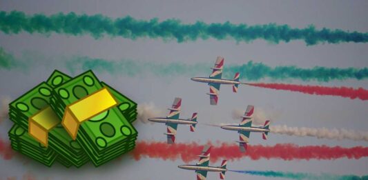 frecce tricolori e soldi