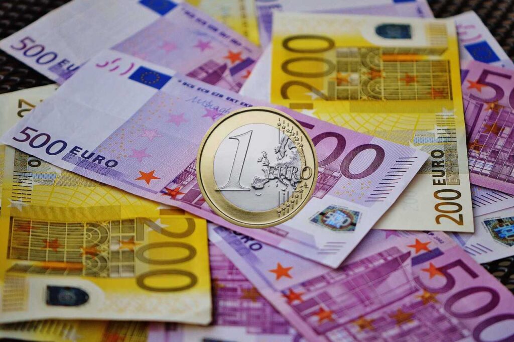 banconote alto taglio e 1 euro