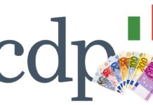 logo della Cassa Depositi e Prestiti con soldi