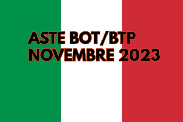 aste btp bot novembre 2023 bandiera Italia