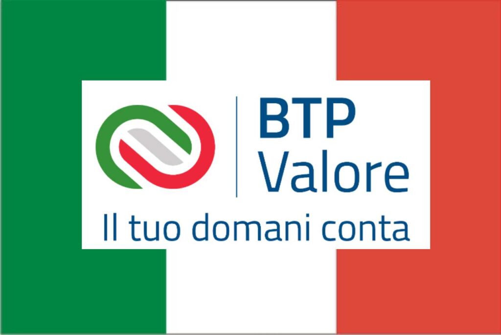 bandiera Italia con logo BTP Valore