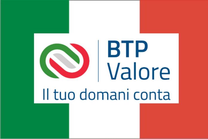 nuovo BTP Valore bandiera Italia con logo BTP Valore