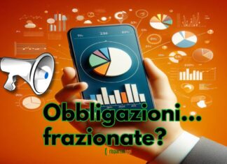 cellulare con grafici a torta e megafono