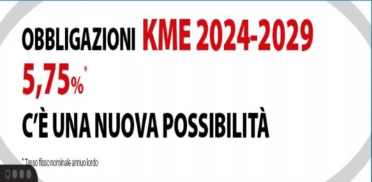 annuncio sullo scambio di obbligazioni KME