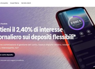 klarna conto deposito flessibile