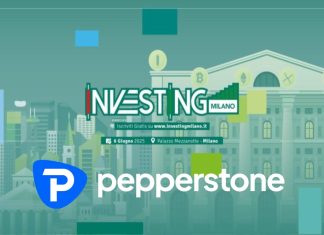 Locandina Investing Milano con logo di Pepperstone