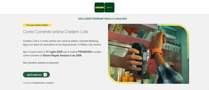 come aprire un conto Credem Link