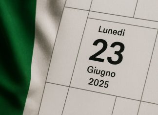 calendario con la data del 23 giugno 2025
