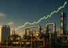 Due motivi per cui il prezzo del gas naturale si è impennato impianto gas e grafico di rialzo