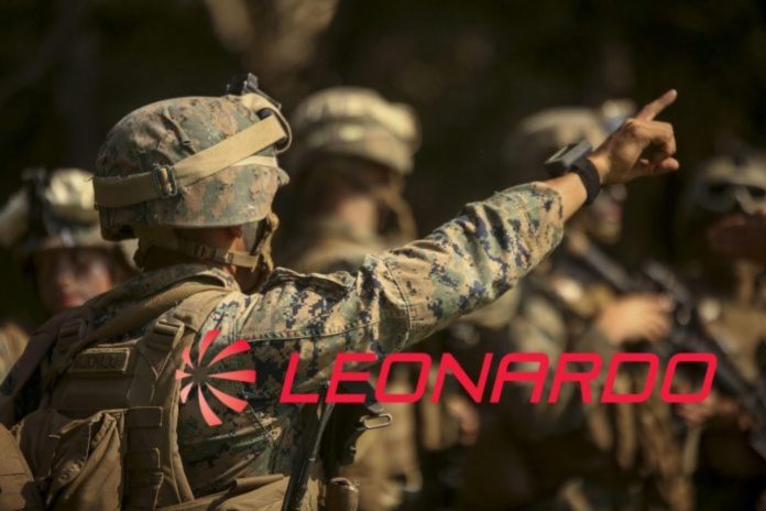 leonardo azioni soldati e logo di Leonardo