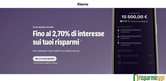 conti deposito klarna