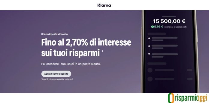conti deposito klarna
