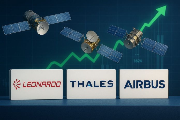 aerospazio europeo aerospazio e grafico di borsa