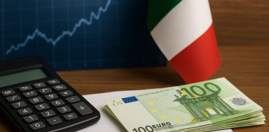 foglio con scritto BOT, calcolatrice e banconote