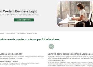 credem business light recensione conto