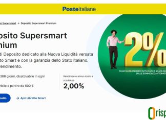 deposito supersmart premium novembre scadenza