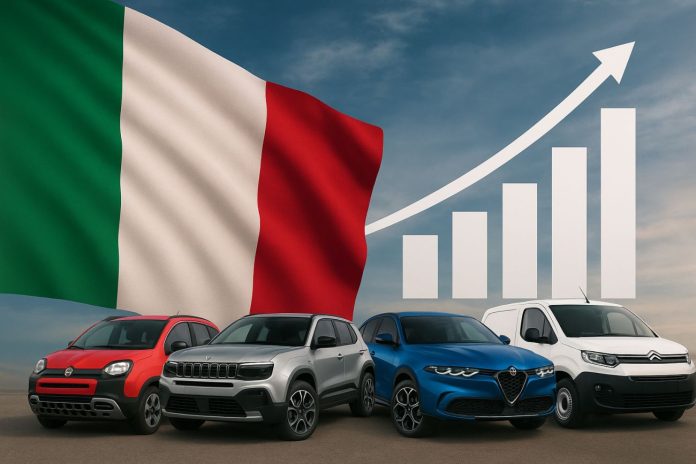 vendite auto in Italia in aumento