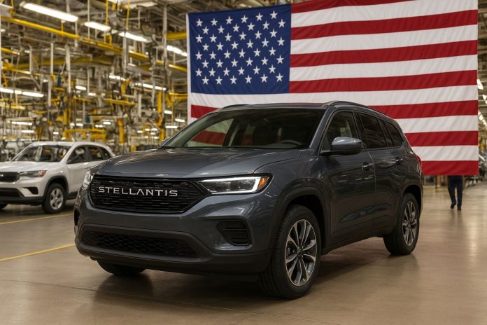 investimenti Stellantis in Usa auto Stellantis e catena di montaggio in Usa