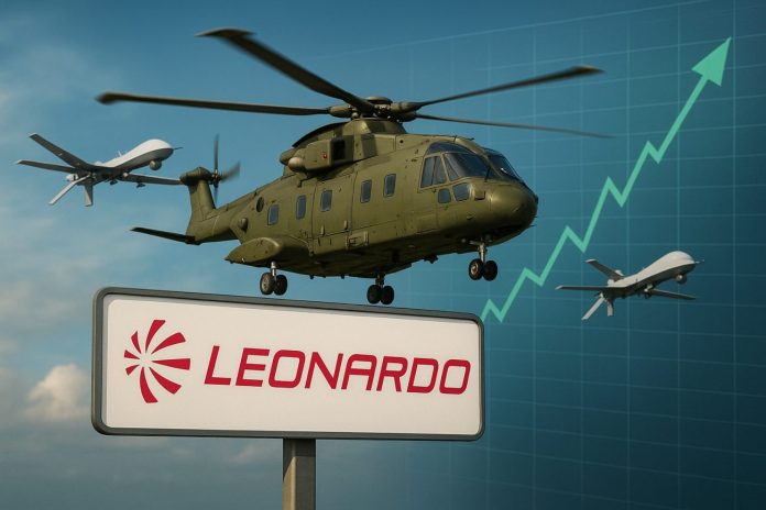 azioni Leonardo elicotteri e droni per la fifesa