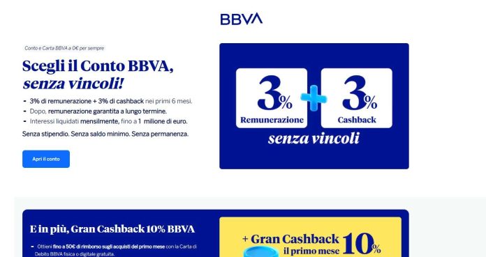 conto corrente bbva recensione