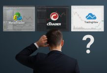 MetaTrader, cTrader o TradingView: quale piattaforma scegliere nel 2026? trader incerto su piattaforma da usare