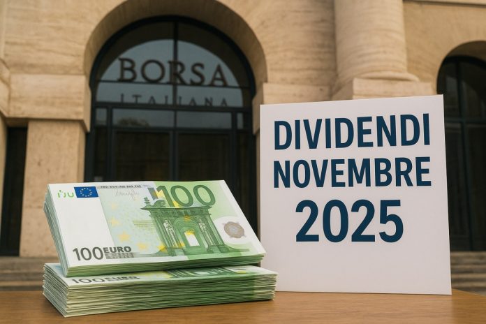 ingresso della borsa di Milano e mazzo di soldi