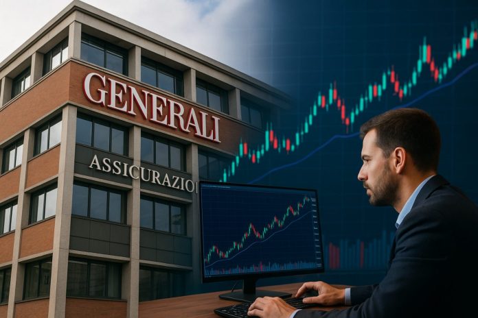 trader che analizza e insegna Generali