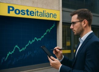 trader che analizza grafici e insegna Poste