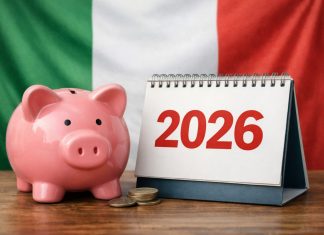 salvadanaio con tricolore