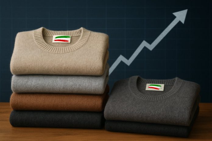 maglioni cashmire maglioni con grafico borsa in rialzo