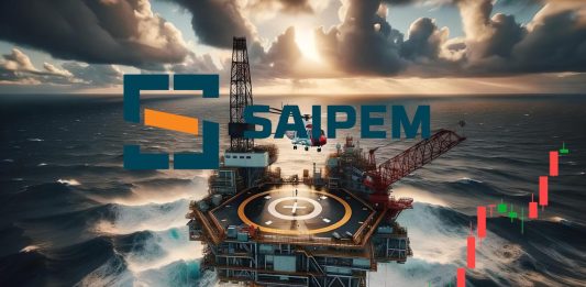 piattaforma petrolio e grafico a candele