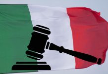 tricolore con martelletto asta