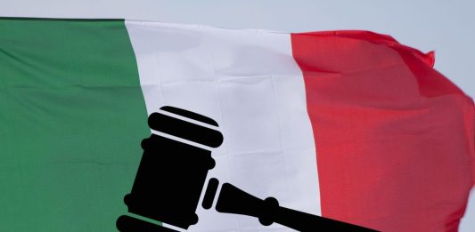 tricolore con martelletto asta