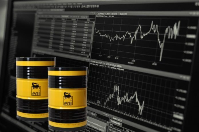 eni azioni grafico di borsa e barili Eni