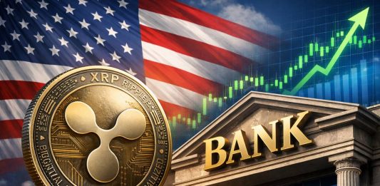 moneta Ripple e palazzo di banca