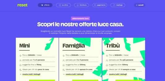 Reset Energia recensione completa