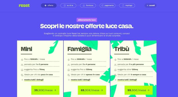 Reset Energia recensione completa